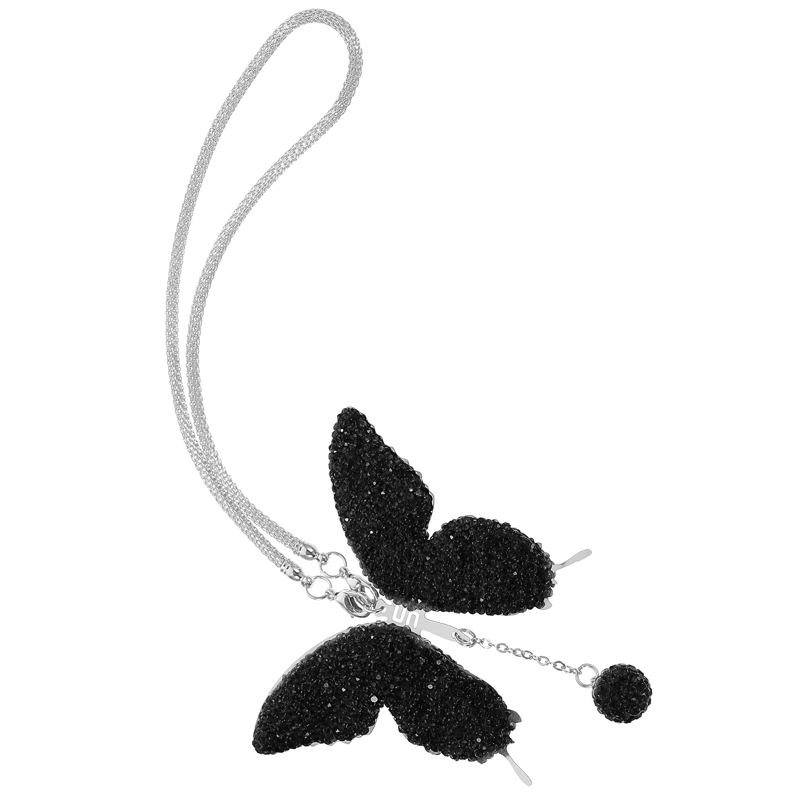 Car Hanging Ornament Rhinestone Butterfly Pendant Clay and Stainless Steel Rear View Mirror Ornament Stylish Car Accessory
Car Hanging Ornament Rhinestone Butterfly Pendant Clay and Stainless Steel Rear View Mirror Ornament Stylish Car Accessory