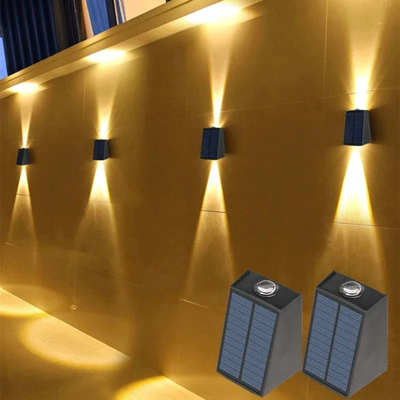 2 LED Solar Wall Lamp Waterproof Outdoor Up and Down Luminous Light for Garden Balcony Villa Patio Yard Street Decor Lighting
2 LED Solar Wall Lamp Waterproof Outdoor Up and Down Luminous Light for Garden Balcony Villa Patio Yard Street Decor Lighting