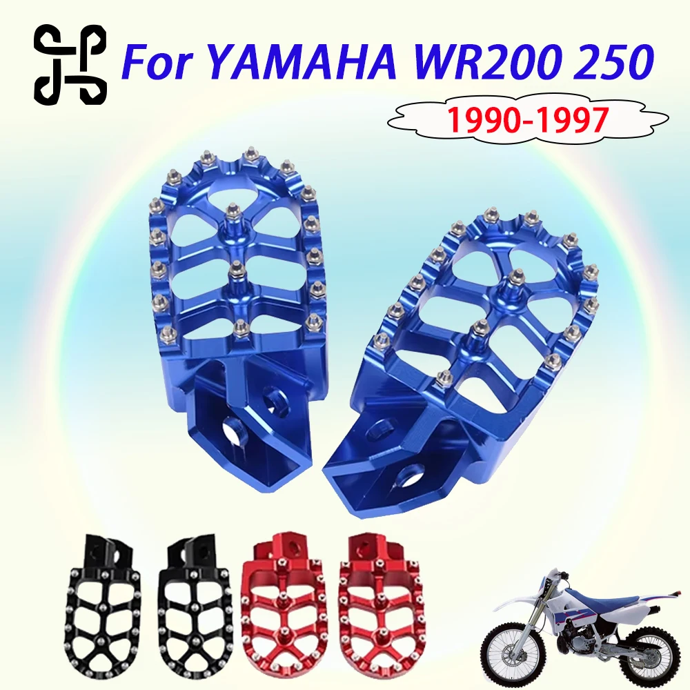 For YAMAHA WR200 WR250 1990-1997 WR500 1987-1993 Motorcycle New Foot Pegs Aluminum Alloy Footrest Footpegs Durable Upgrade Parts
For YAMAHA WR200 WR250 1990-1997 WR500 1987-1993 Motorcycle New Foot Pegs Aluminum Alloy Footrest Footpegs Durable Upgrade Parts
