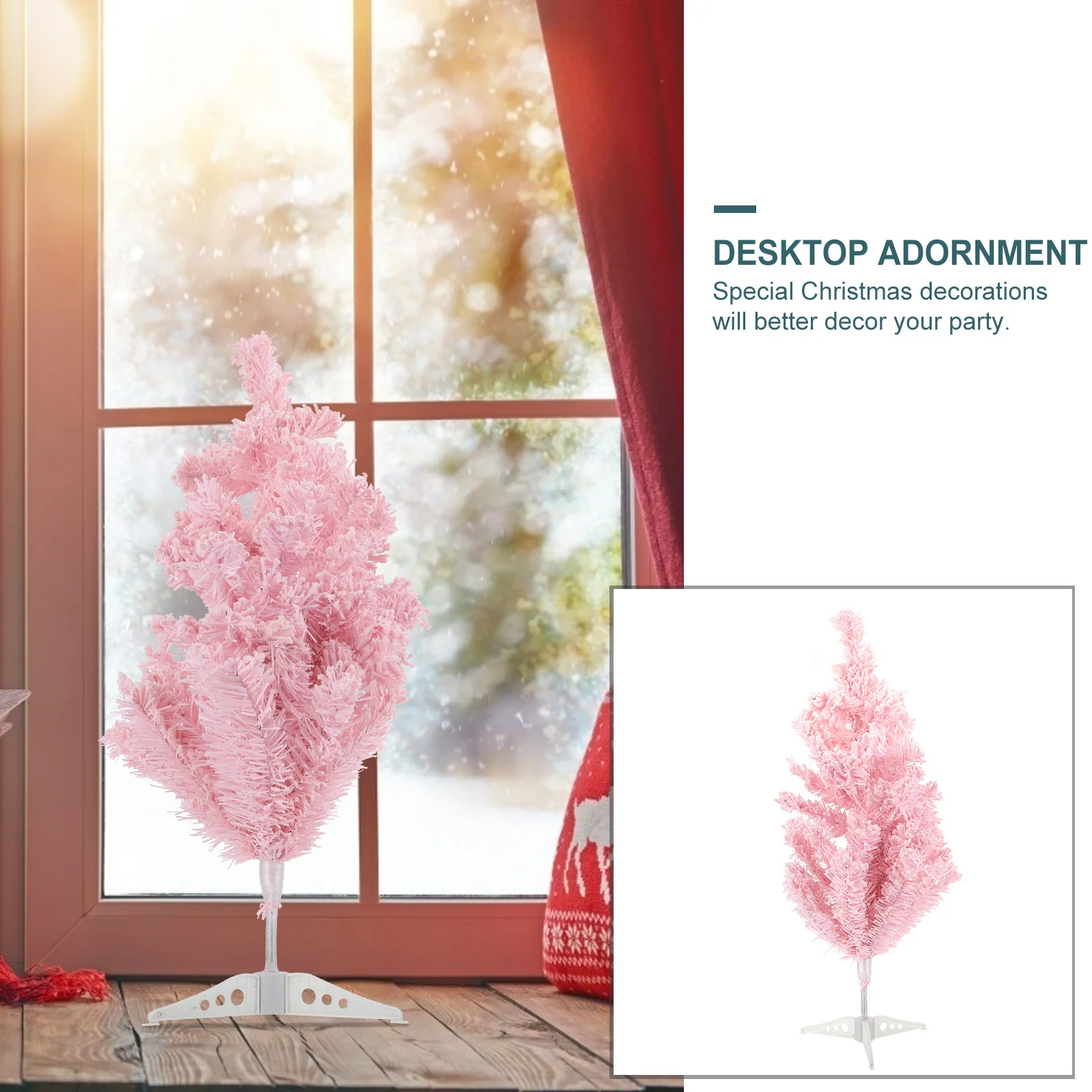 1Pcs Pink Flocking Christmas Tree Unique Design Window Decoration Desktop Xmas Party Decor Beautiful Showcase Gift
1Pcs Pink Flocking Christmas Tree Unique Design Window Decoration Desktop Xmas Party Decor Beautiful Showcase Gift