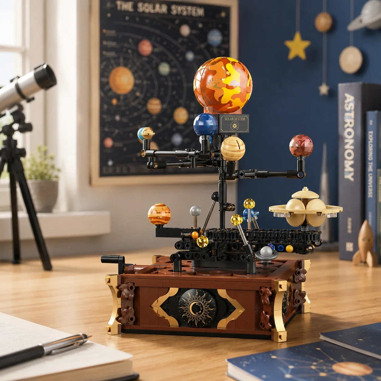 697pcs Classic Space Solar system orbit planet Model Building Block DIY Aerospace Ornament Brick Toy For Kids Birthday Gifts
697pcs Classic Space Solar system orbit planet Model Building Block DIY Aerospace Ornament Brick Toy For Kids Birthday Gifts