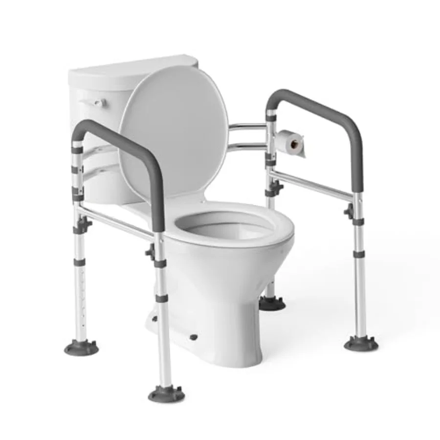 Toilet Safety Rails, Height-Adjustable Toilet Frame Width-Adjustable Toilet Handles Foldable Toilet Rail Provides Support for S
Toilet Safety Rails, Height-Adjustable Toilet Frame Width-Adjustable Toilet Handles Foldable Toilet Rail Provides Support for S