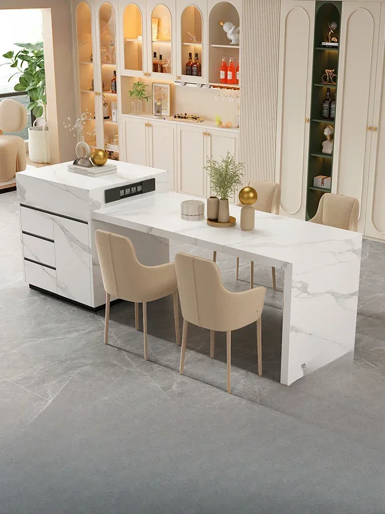 Customized: Rock slab dining table, integrated retractable light luxury multi-functional guide table
Customized: Rock slab dining table, integrated retractable light luxury multi-functional guide table