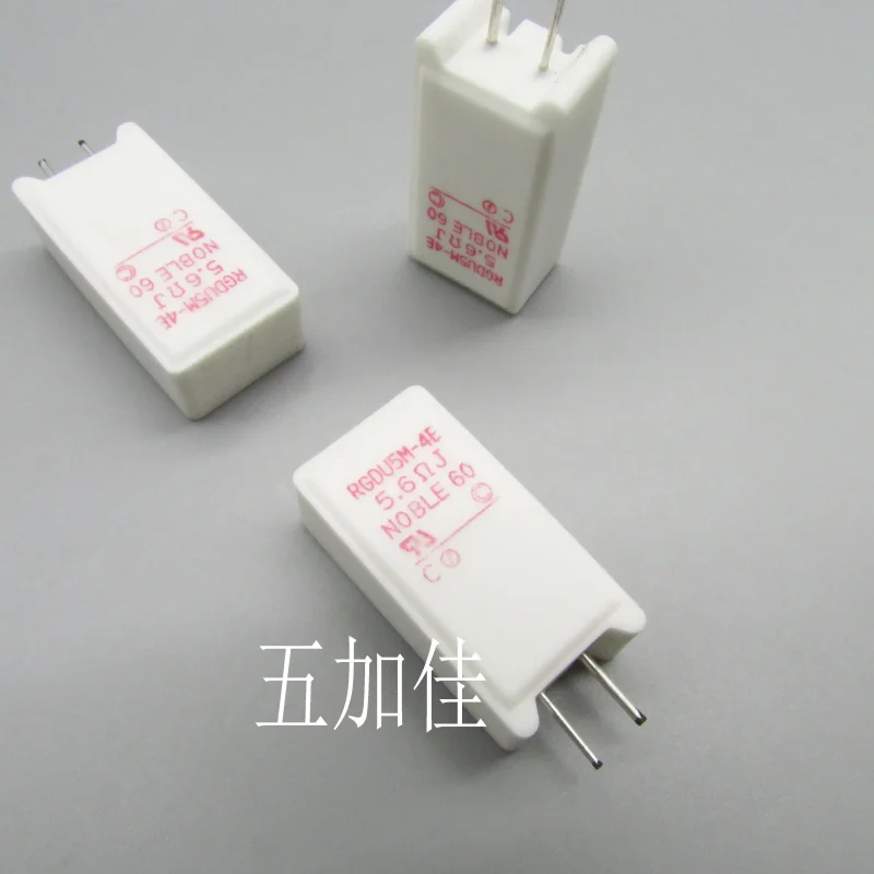 10-100pcs Japanese RGDU5M-4E 5W 5.6R 142 ℃ 5% with temperature wire wound cement frequency divider ceramic resistor
10-100pcs Japanese RGDU5M-4E 5W 5.6R 142 ℃ 5% with temperature wire wound cement frequency divider ceramic resistor