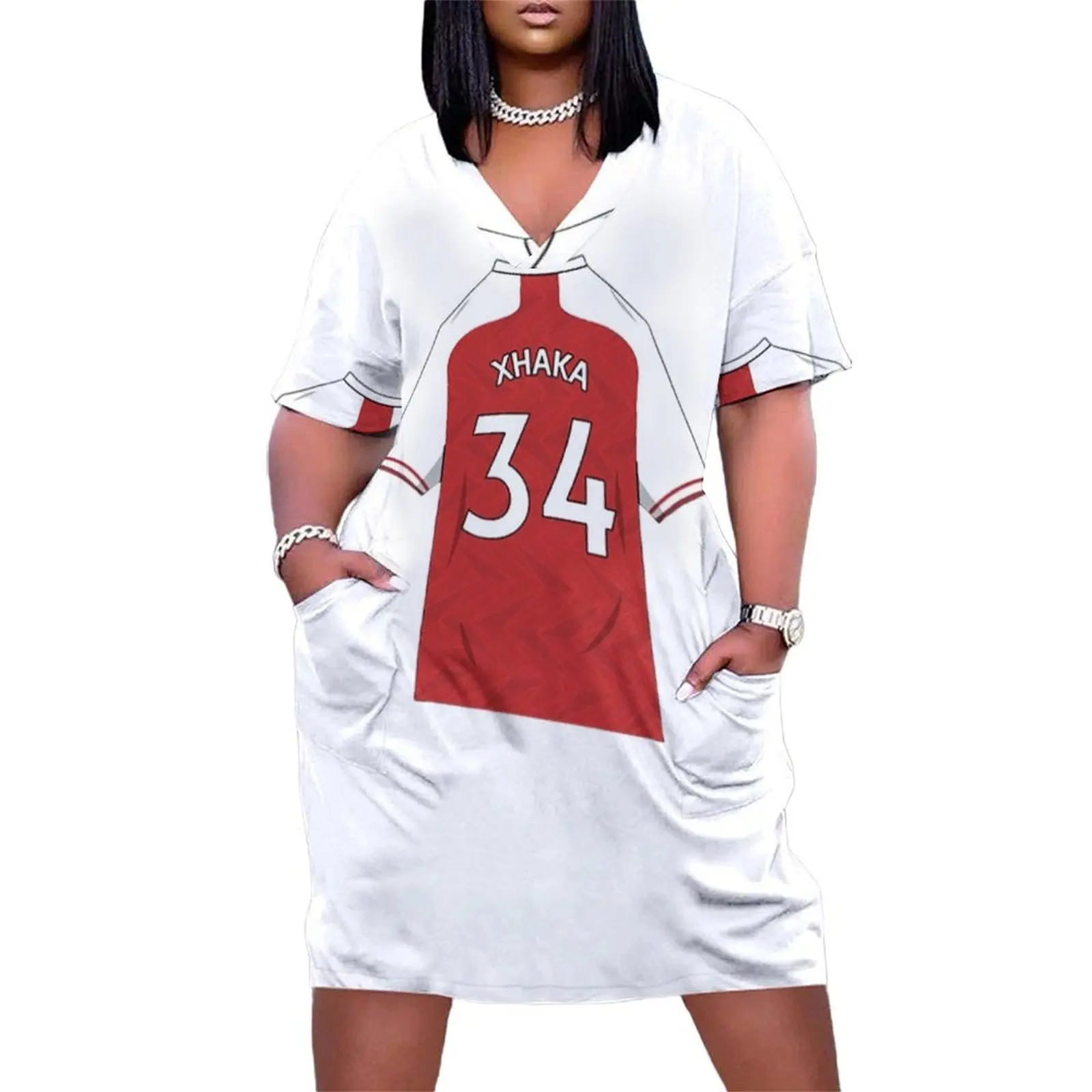 Granit Xhaka 2022 Jersey Loose Pocket Dress prom dress women's luxury party dress
Granit Xhaka 2022 Jersey Loose Pocket Dress prom dress women's luxury party dress
