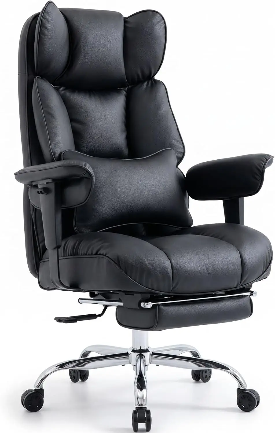 Big and Tall Office Chair 400lbs - Heavy Duty Reclining Desk Chair with Footrest, Spacious High Back PU Leather Executive
Big and Tall Office Chair 400lbs - Heavy Duty Reclining Desk Chair with Footrest, Spacious High Back PU Leather Executive