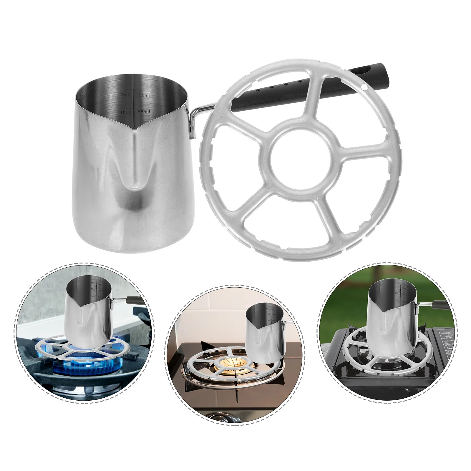 1Set Stainless Steel Heat Resistant Small Oil Pouring Pot Mini Butter Warmer Kitchen Saucepan for Milk Soup Porridge Even
1Set Stainless Steel Heat Resistant Small Oil Pouring Pot Mini Butter Warmer Kitchen Saucepan for Milk Soup Porridge Even