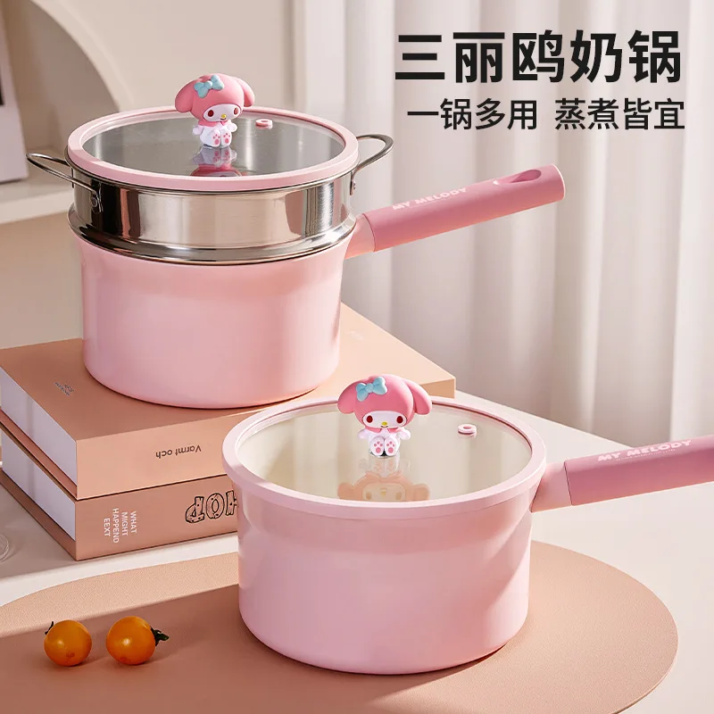 Sanrios Multifunctional Milk Pot My Melody Special Supplementary Food Soup Pot Steaming Cooking Integrated Instant Noodles Pot
Sanrios Multifunctional Milk Pot My Melody Special Supplementary Food Soup Pot Steaming Cooking Integrated Instant Noodles Pot
