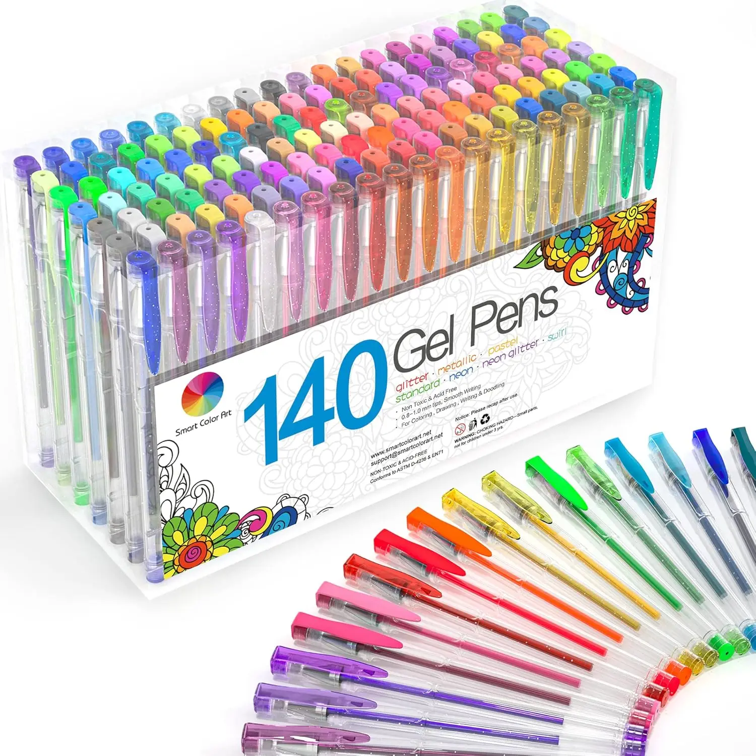 140 Colors Gel Pens Set for Adult Coloring Books, Drawing, Painting & Writing
140 Colors Gel Pens Set for Adult Coloring Books, Drawing, Painting & Writing