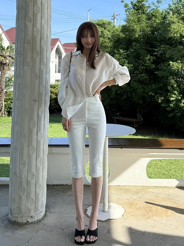 2026 New High Waist White Seven-Foot Women's Jeans Slim Straight Leggings Enhance Leg Lengthening Shorts Comfortable Breathable
2026 New High Waist White Seven-Foot Women's Jeans Slim Straight Leggings Enhance Leg Lengthening Shorts Comfortable Breathable