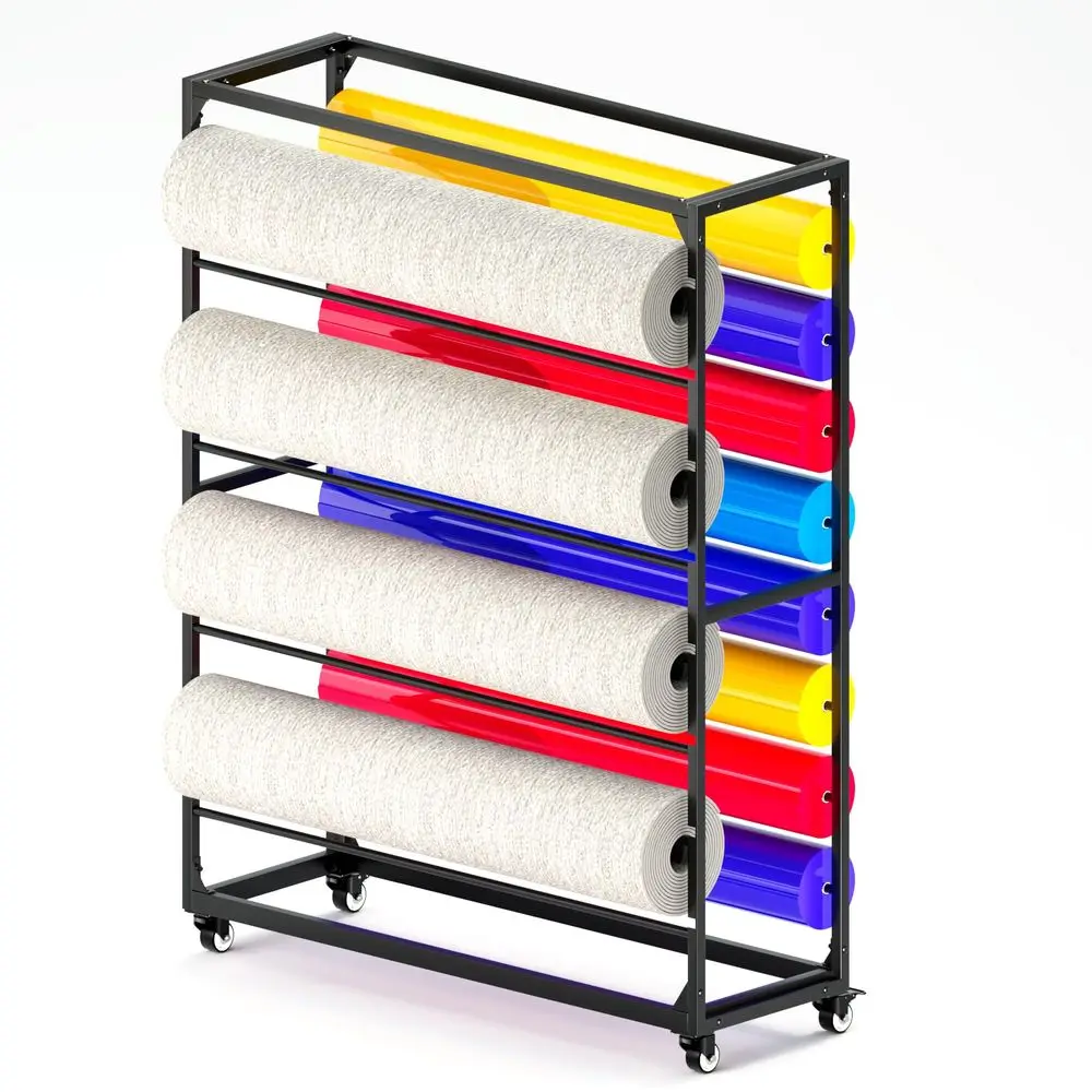 Roll Rack Holder Organizer,Heavy Duty Fabric Textile Roll Storage Cart with 16 Removable Bars,Large Display Shelf for Craft Rib
Roll Rack Holder Organizer,Heavy Duty Fabric Textile Roll Storage Cart with 16 Removable Bars,Large Display Shelf for Craft Rib