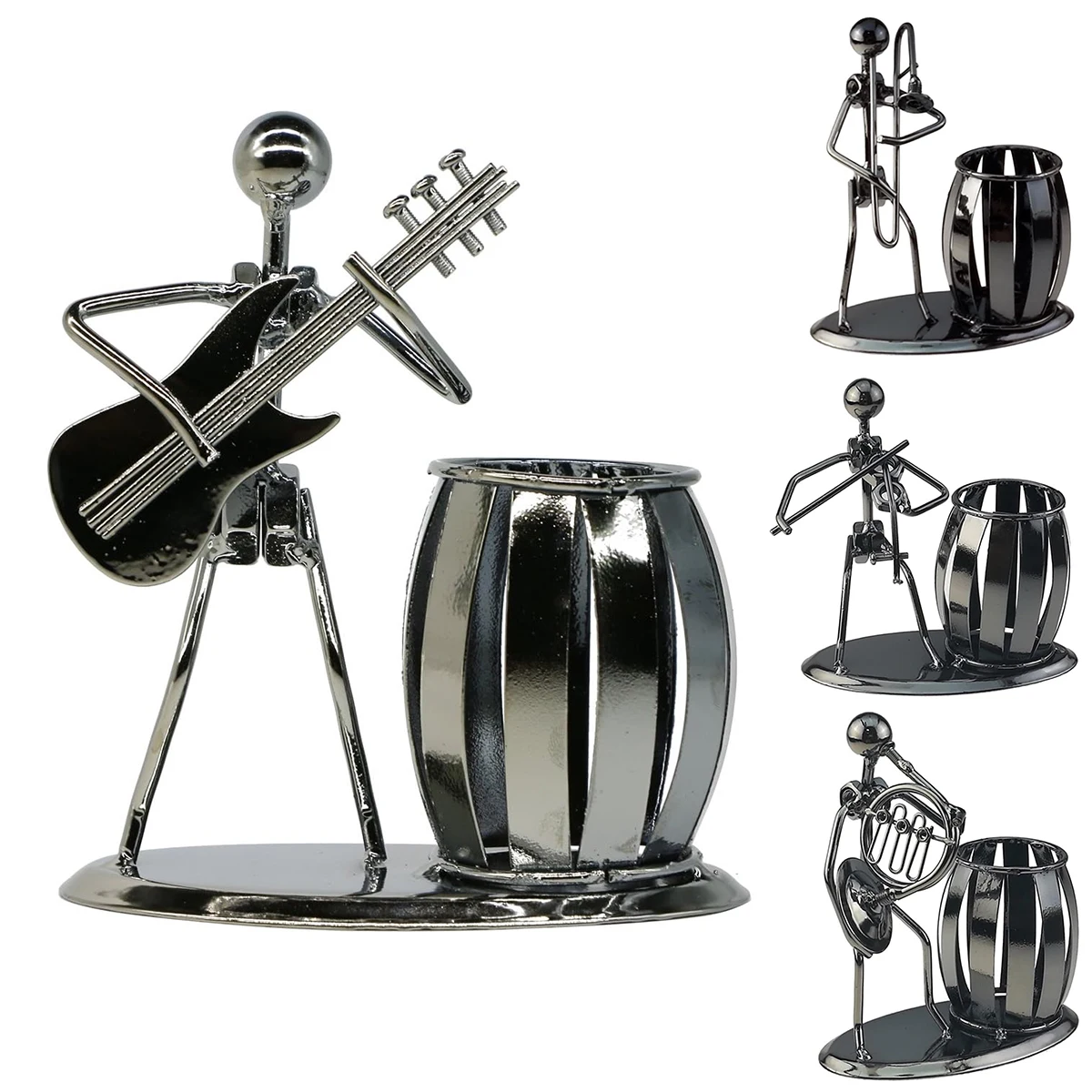 Iron Music Man Steel Pen Holder – Musical Art Metal Pencil Cup for Desktop, Office & Studio Decor, Unique Secretary Gift
Iron Music Man Steel Pen Holder – Musical Art Metal Pencil Cup for Desktop, Office & Studio Decor, Unique Secretary Gift