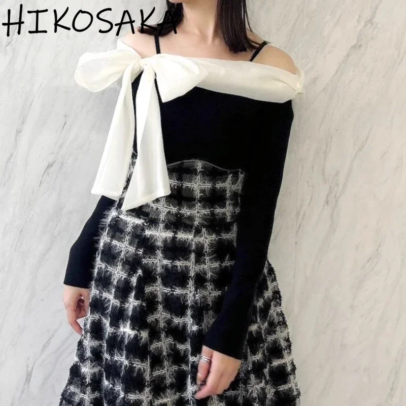 Sweet Bow Lace-up Off Shoulder Slash Neck Jumpers Loose Casual Pullovers Knitwear 2024 Autumn Winter New Japanese Sweaters
Sweet Bow Lace-up Off Shoulder Slash Neck Jumpers Loose Casual Pullovers Knitwear 2024 Autumn Winter New Japanese Sweaters