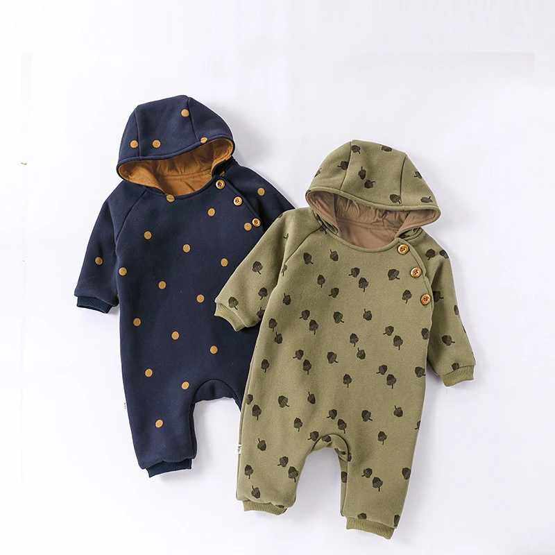 Auutmn Winter Newborn 0-1Y Boys Rompers Hooded Cartoon Printed Thicken Warm Toddler Boys Jumpsuits Kids Girls Bodysuits Outwear
Auutmn Winter Newborn 0-1Y Boys Rompers Hooded Cartoon Printed Thicken Warm Toddler Boys Jumpsuits Kids Girls Bodysuits Outwear