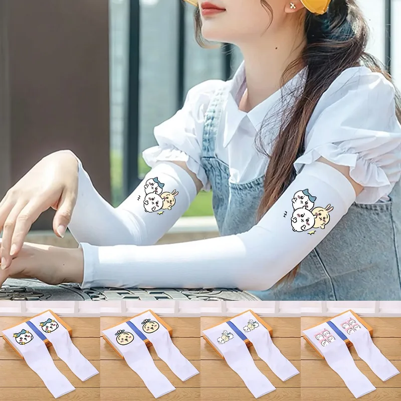 Chiikawas Ice Silk Sleeve Breathable UV Protection Cooling Arm Sleeves Usagi Hachiware Cartoon Anime Pattern Sport Sleeve Gifts
Chiikawas Ice Silk Sleeve Breathable UV Protection Cooling Arm Sleeves Usagi Hachiware Cartoon Anime Pattern Sport Sleeve Gifts
