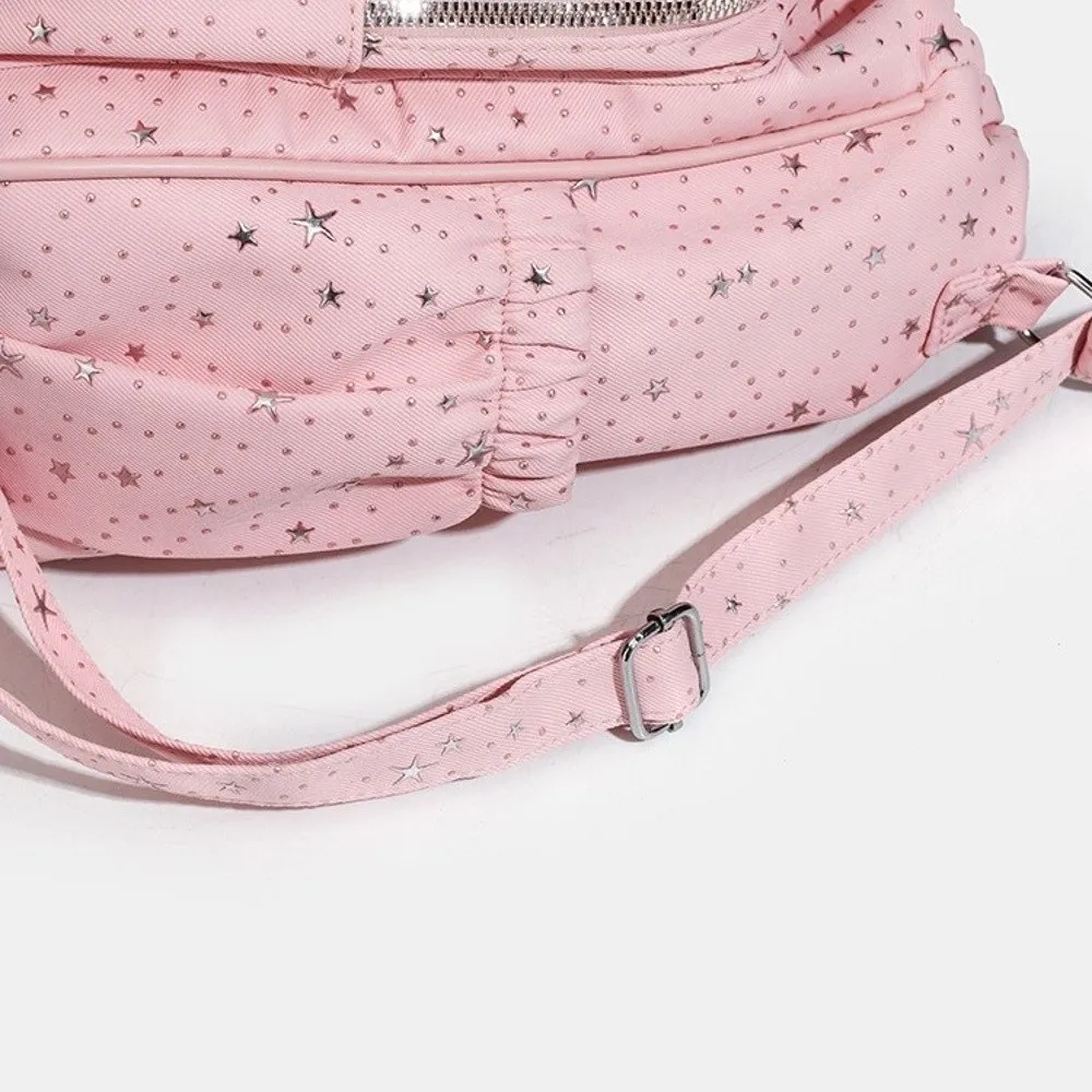 Kawaii Large-Capacity Student Backpack Stars Print Drawstring Double-Shoulder Bag Clear Pentagram Backpack Junior High School
Kawaii Large-Capacity Student Backpack Stars Print Drawstring Double-Shoulder Bag Clear Pentagram Backpack Junior High School