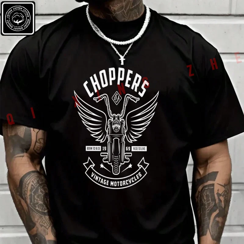 Vintage Chopper Motorcycle Emblem Moto T Shirt Men's Cotton Casual Fashion Short Sleeved Round Neck T-shirt Tee
Vintage Chopper Motorcycle Emblem Moto T Shirt Men's Cotton Casual Fashion Short Sleeved Round Neck T-shirt Tee