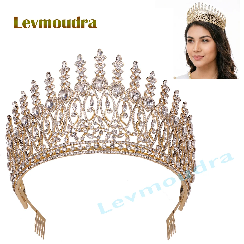 Levmoudra Luxury Wedding Tiara Tall Crown Crystal Tiara Women's Princess Prom Pageant Crown
Levmoudra Luxury Wedding Tiara Tall Crown Crystal Tiara Women's Princess Prom Pageant Crown
