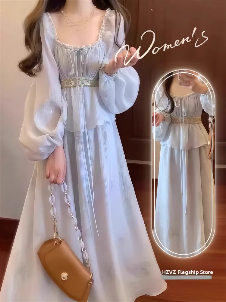 plus Size Summer Vacation Style Long Dress Women's High Waist Bubble Sleeve Fake Two-Piece Dress Korean Commute Style A-Line ...
plus Size Summer Vacation Style Long Dress Women's High Waist Bubble Sleeve Fake Two-Piece Dress Korean Commute Style A-Line ...