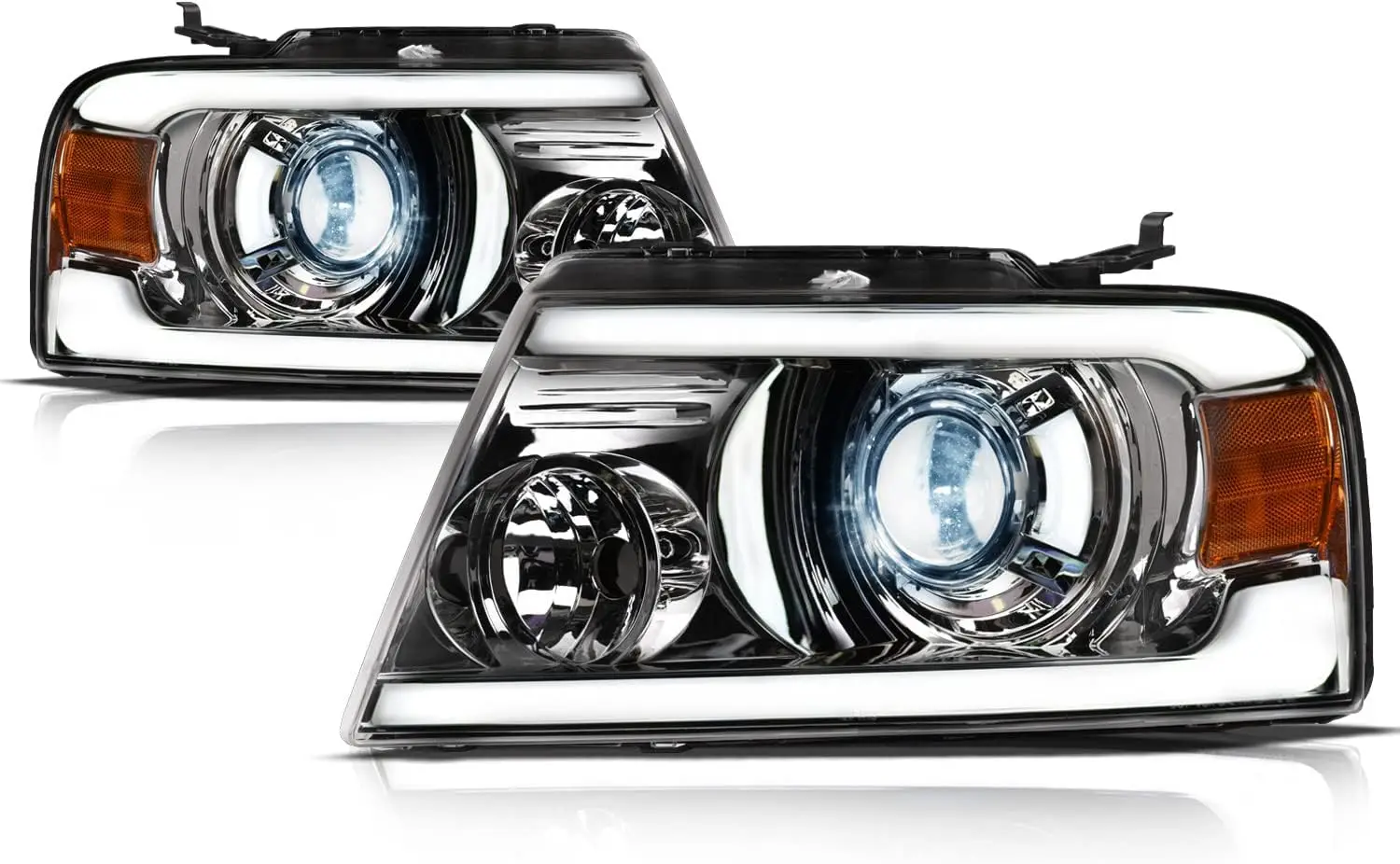 Фары дальнего света Sulinso, 2 шт., совместимы с 2004-2008 Ford F150/ 06-08 Lincoln Mark LT, прозрачные линзы, хромированный корпус
Фары дальнего света Sulinso, 2 шт., совместимы с 2004-2008 Ford F150/ 06-08 Lincoln Mark LT, прозрачные линзы, хромированный корпус
