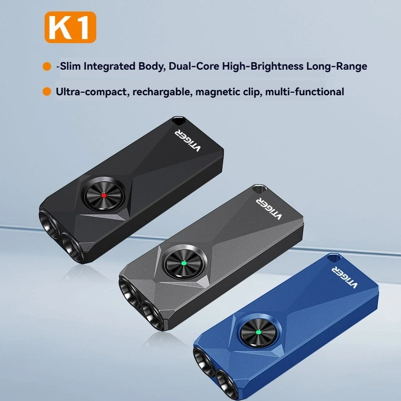Vtiger K1 Mini Edc Keychain Flashlight 800 Lumens Portable Rechargeable Magnetic Ultra Thin High Brightness Outdoor Lighting
Vtiger K1 Mini Edc Keychain Flashlight 800 Lumens Portable Rechargeable Magnetic Ultra Thin High Brightness Outdoor Lighting