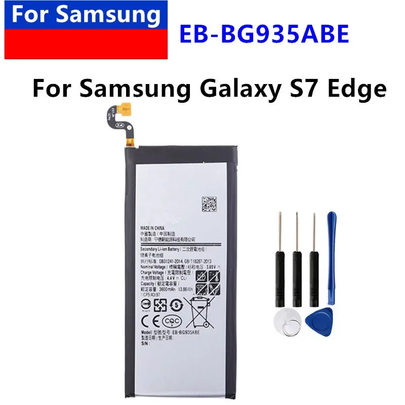 For Samsung Battery EB-BG935ABE For Samsung GALAXY S7Edge S7 Edge G9350 SM-G935FD SM-G935F SM-G935P G935P SM-G935F 3600mAh
For Samsung Battery EB-BG935ABE For Samsung GALAXY S7Edge S7 Edge G9350 SM-G935FD SM-G935F SM-G935P G935P SM-G935F 3600mAh