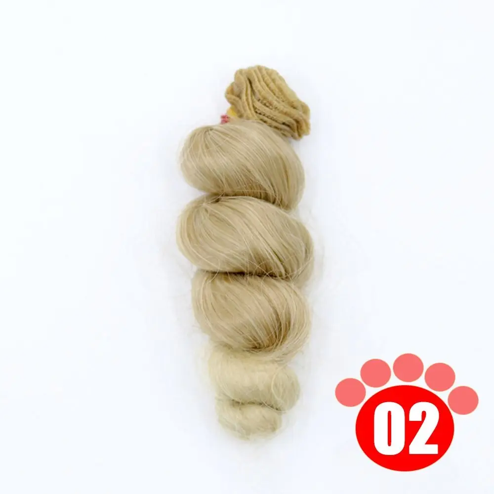 Trendy Heat-Resistant Fiber Doll Hair 15*100cm Colorful Doll Periwig Curly Wigs for 1/3 1/4 1/6 SD/BJD
Trendy Heat-Resistant Fiber Doll Hair 15*100cm Colorful Doll Periwig Curly Wigs for 1/3 1/4 1/6 SD/BJD