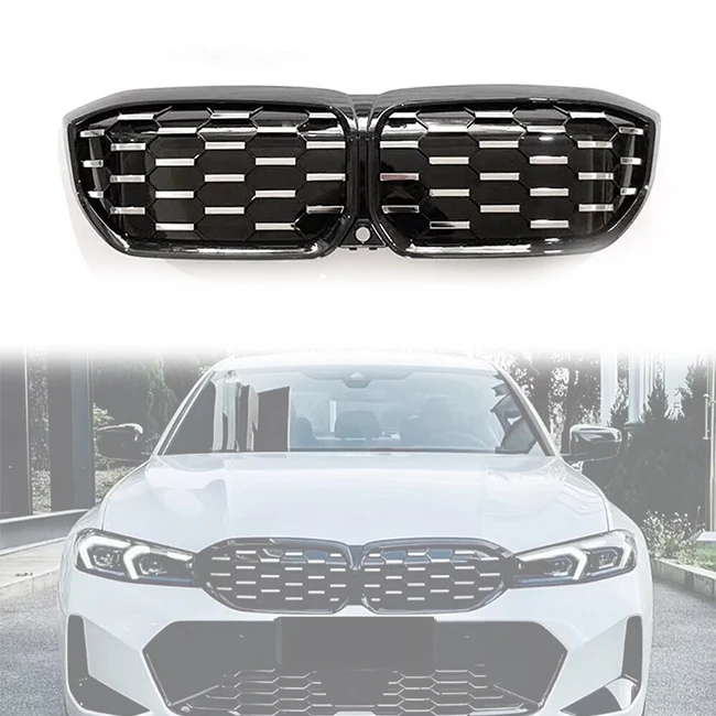 2023+ Diamond Black Chrome Front Bumper Grille ABS New Condition Accessories for 3 Series I3 Auto Replacement
2023+ Diamond Black Chrome Front Bumper Grille ABS New Condition Accessories for 3 Series I3 Auto Replacement