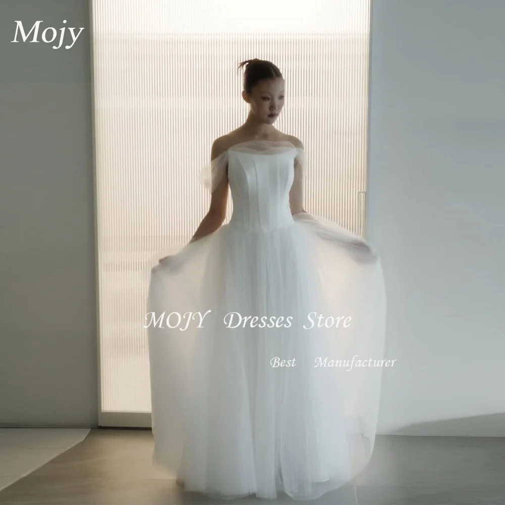 Mojy Simple Soft Tulle A Line Wedding Dresses Korea Photo shoot Bolero Puff Bridal Gowns Customized Classic Off the Shoulder
Mojy Simple Soft Tulle A Line Wedding Dresses Korea Photo shoot Bolero Puff Bridal Gowns Customized Classic Off the Shoulder