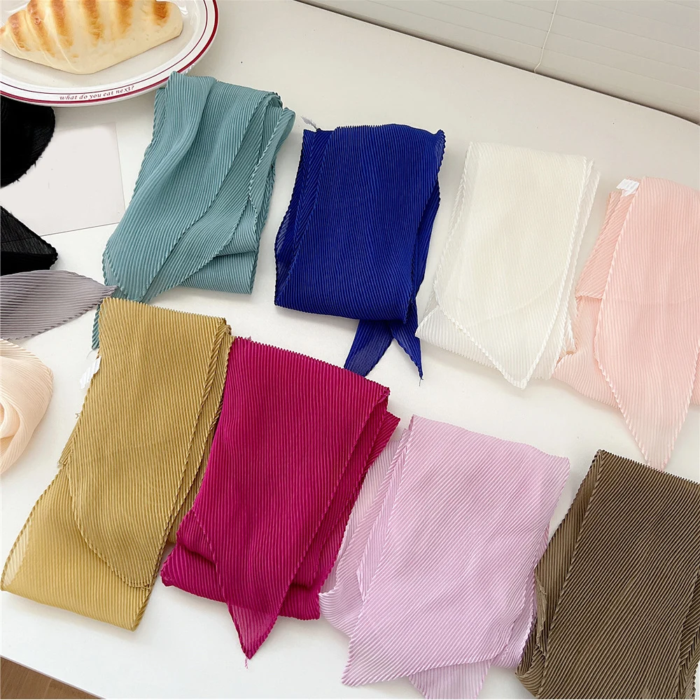 Large Bandana Head Scarfs Women Solid Color Wrinkle Hijab Scarf For Ladies 145cm Shawls and Wraps Soft Cotton Neck Scarves
Large Bandana Head Scarfs Women Solid Color Wrinkle Hijab Scarf For Ladies 145cm Shawls and Wraps Soft Cotton Neck Scarves