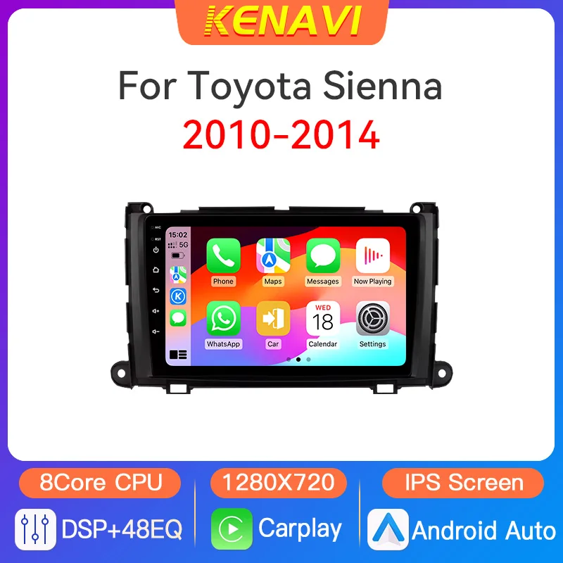 Автомобильный стерео радио мультимедийный видеоплеер для Toyota Sienna XL30 2010-2014 GPS беспроводной Carplay Android Auto 2 Din DVD головное устройство
Автомобильный стерео радио мультимедийный видеоплеер для Toyota Sienna XL30 2010-2014 GPS беспроводной Carplay Android Auto 2 Din DVD головное устройство