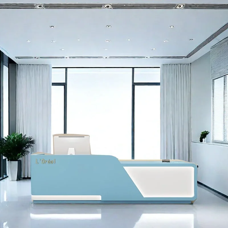 Spa Reception Furniture Professional Office Customer Center Reseption Desk Beauty Institute Counter Minimalist Aesthetic Luxury
Spa Reception Furniture Professional Office Customer Center Reseption Desk Beauty Institute Counter Minimalist Aesthetic Luxury