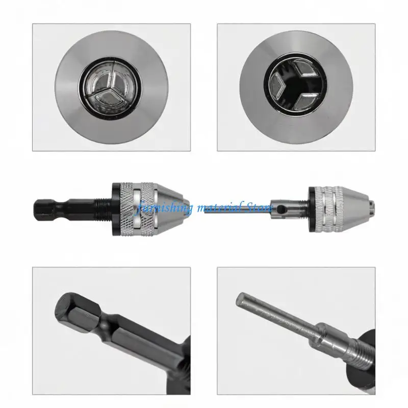 Y5GD Keyless Chuck, Keyless Hand Drill Chuck 1/4'' Shank Mount 0.8-8mm,0.3-6.5mm,0.3-3.4mm Drill Chuck for Multiple Use
Y5GD Keyless Chuck, Keyless Hand Drill Chuck 1/4'' Shank Mount 0.8-8mm,0.3-6.5mm,0.3-3.4mm Drill Chuck for Multiple Use