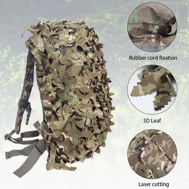 3D Simulated Leaf Camo Backpack Cover 60L 80L Laser Cut Protector for Hunting CS Outdoor Gear
3D Simulated Leaf Camo Backpack Cover 60L 80L Laser Cut Protector for Hunting CS Outdoor Gear