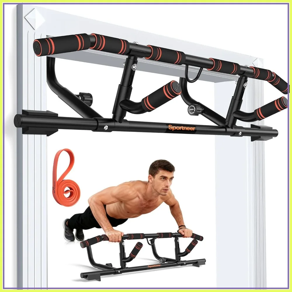 Pull Up Bar for Doorway with Folding Handle, Multi-Grip Upper Body Trainer, 440lb Capacity, Home Gym Strength Training Equipment
Pull Up Bar for Doorway with Folding Handle, Multi-Grip Upper Body Trainer, 440lb Capacity, Home Gym Strength Training Equipment