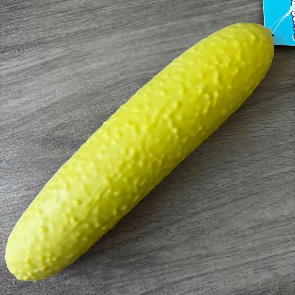 Super Soft Cucumber Squeezable Toys Stretchy Texture Slow Rebound Stress Relief Toy Reusable Pickled Cucumber Pinch Toy
Super Soft Cucumber Squeezable Toys Stretchy Texture Slow Rebound Stress Relief Toy Reusable Pickled Cucumber Pinch Toy