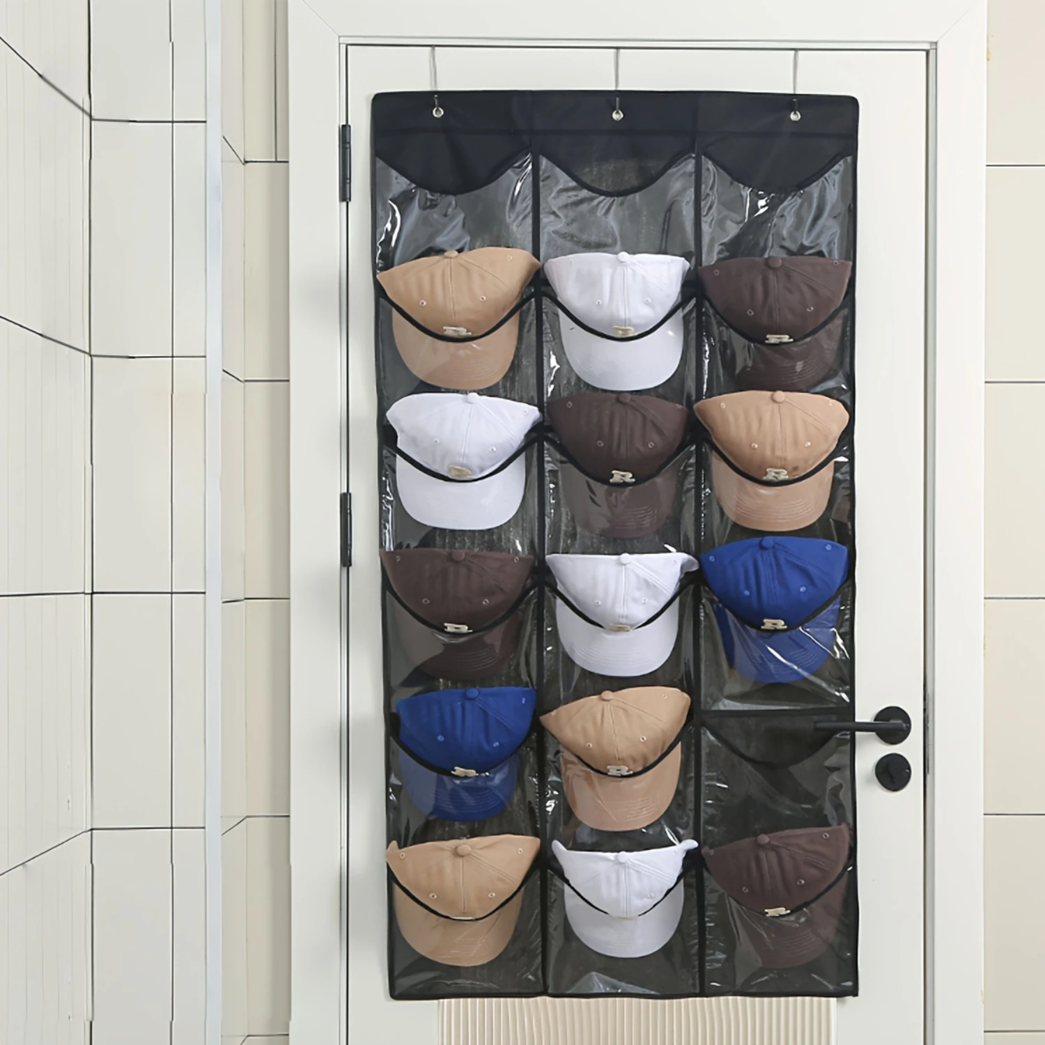 1pc Behind The Door Bag, Household Baseball Thickened Bag, Multi-layer Lattice Hanging Bag
1pc Behind The Door Bag, Household Baseball Thickened Bag, Multi-layer Lattice Hanging Bag