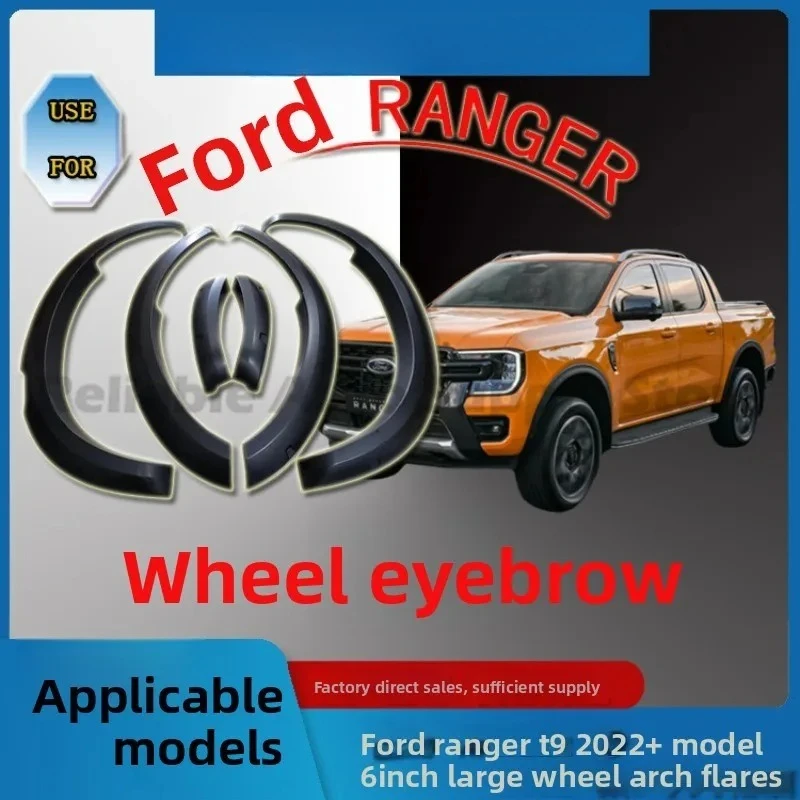 For Ford Ranger T9 2022 6 Inch Fender Flares with Decorative Screws Front Wheel Eyebrow Arch Molding Fender Flare
For Ford Ranger T9 2022 6 Inch Fender Flares with Decorative Screws Front Wheel Eyebrow Arch Molding Fender Flare