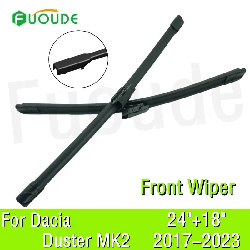 Wiper Blade For Dacia Duster MK2 24"+18" Car Windshield Windscreen Rubber 2017 2018 2019 2020 2021 2022 2023 
Wiper Blade For Dacia Duster MK2 24"+18" Car Windshield Windscreen Rubber 2017 2018 2019 2020 2021 2022 2023