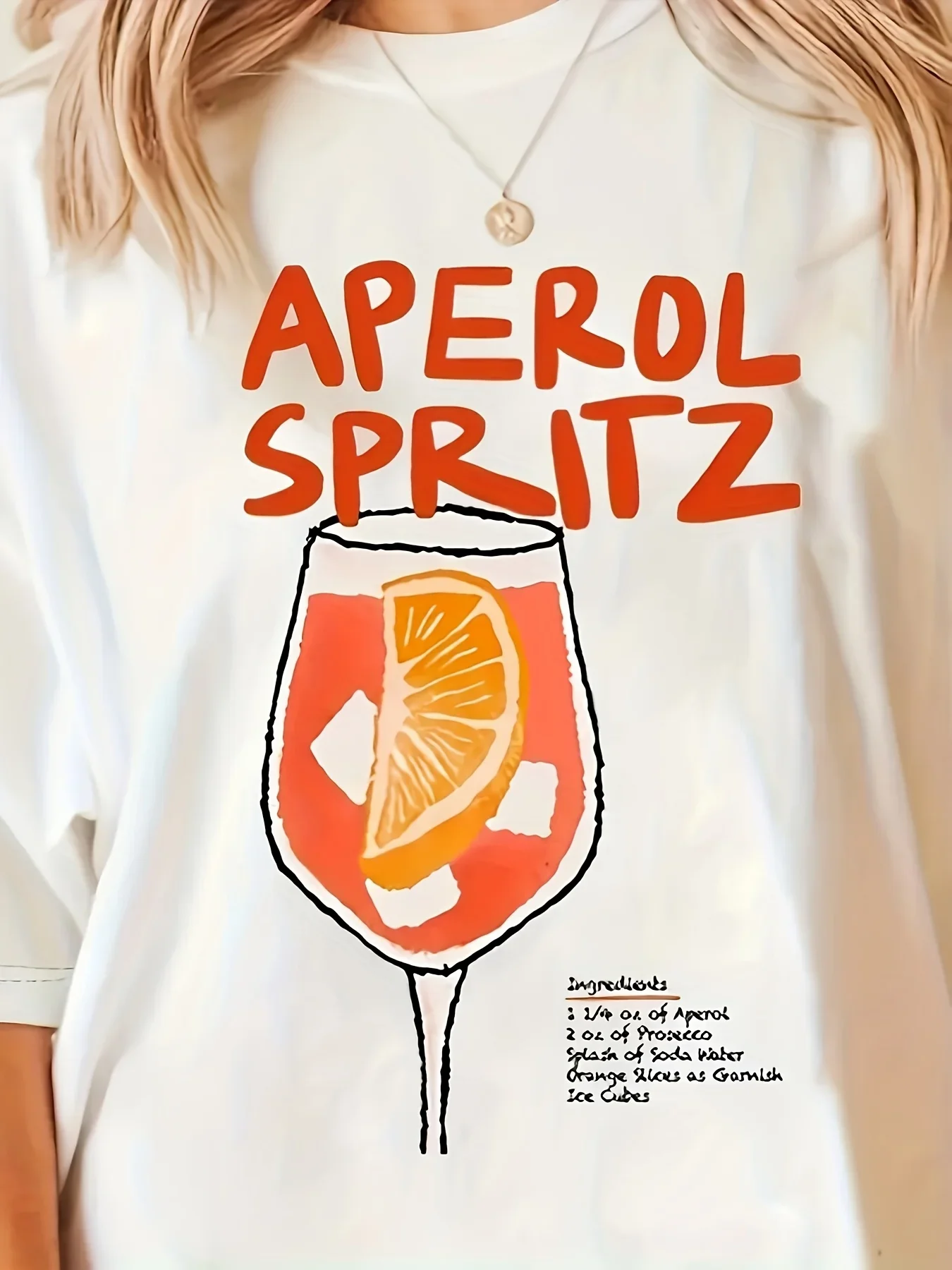 Graphic Print Geometric Pattern Regular Length All-Season Fashion Women'S Casual Crew Neck T-Shirt with Aperol Cocktail Top Tees
Graphic Print Geometric Pattern Regular Length All-Season Fashion Women'S Casual Crew Neck T-Shirt with Aperol Cocktail Top Tees
