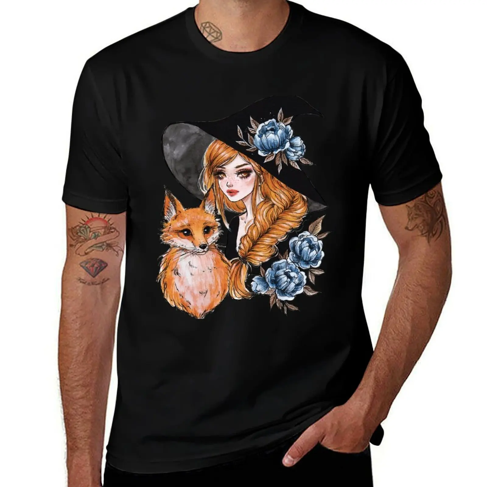 Fox witch T-Shirt man t shirt cotton high quality essential t shirt black cotton t-shirt plain for man package T-Shirt
Fox witch T-Shirt man t shirt cotton high quality essential t shirt black cotton t-shirt plain for man package T-Shirt