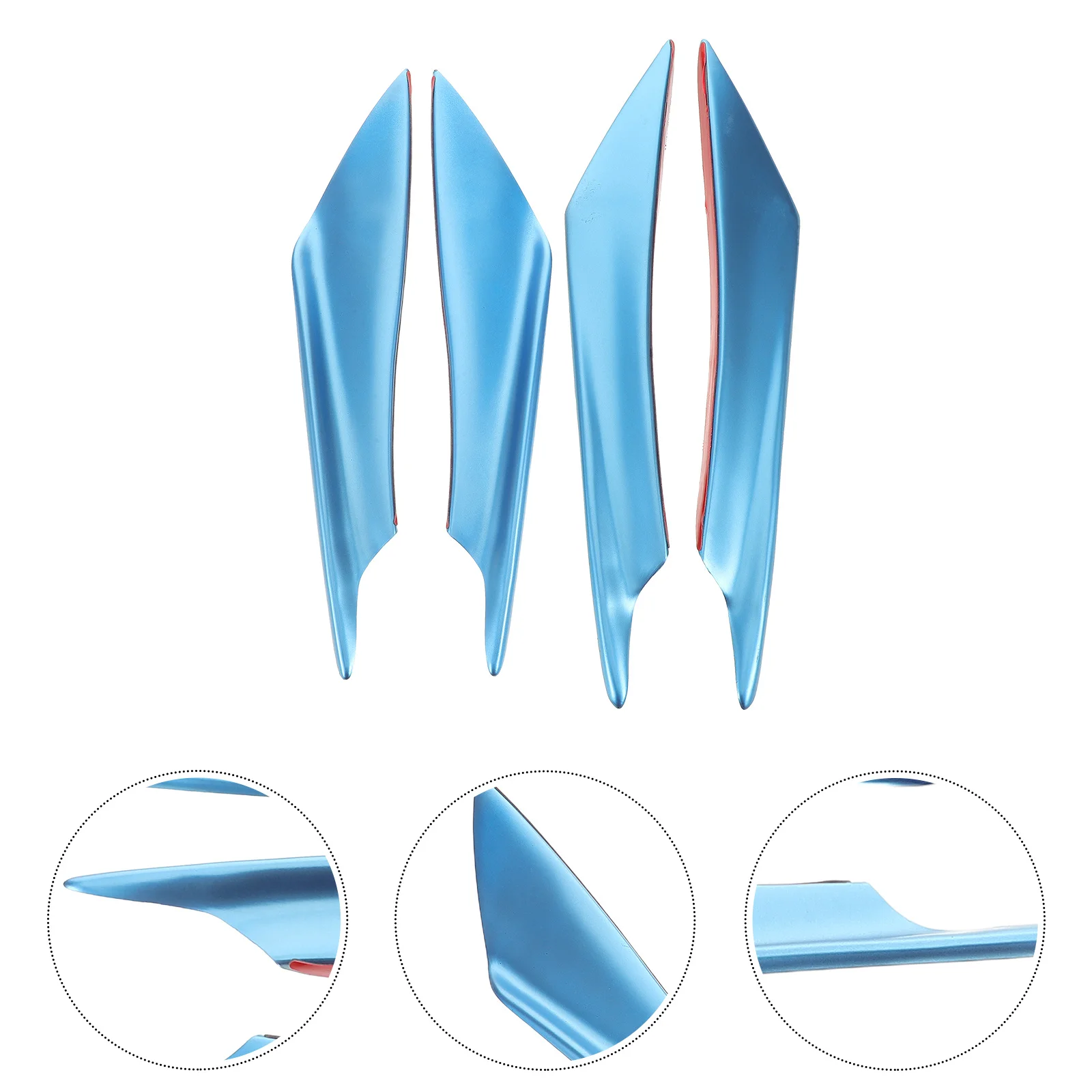 4pcs Car Front Lip Spoiler Universal Bumper Canards Splitter Fins For Vehicle Aerodynamics Enhancement Sporty Exterior
4pcs Car Front Lip Spoiler Universal Bumper Canards Splitter Fins For Vehicle Aerodynamics Enhancement Sporty Exterior