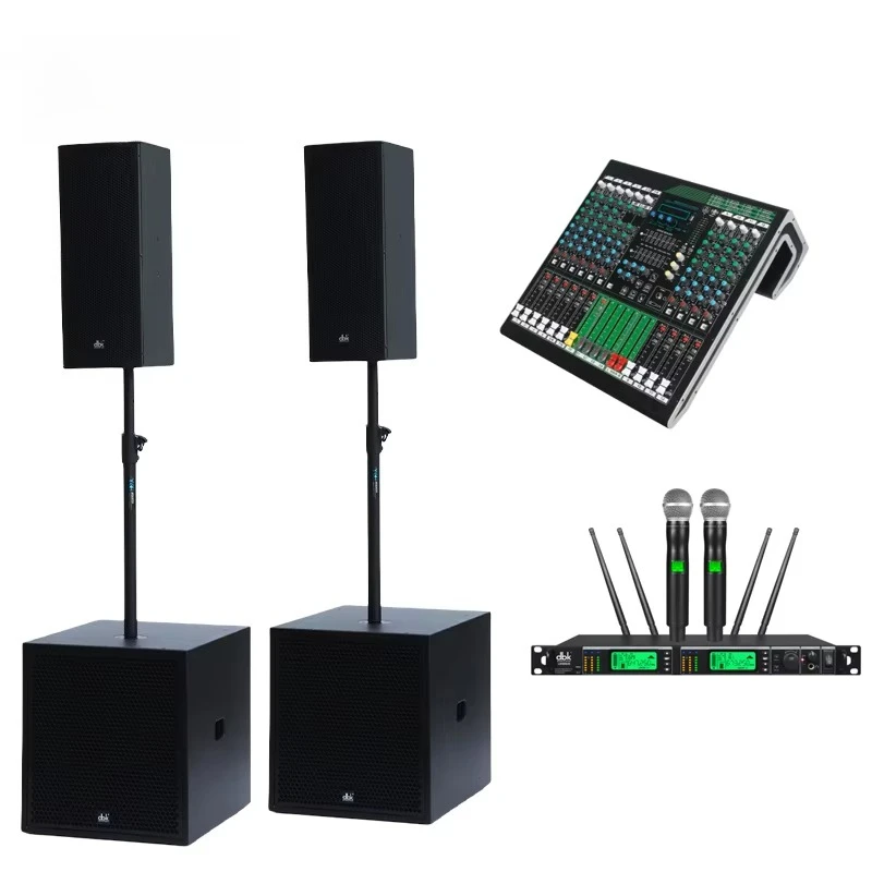 DJ Show Indoor Outdoor Dual 8 Inch Speaker+18 Inch Active Subwoofer Medium Line Array Column Speaker 18 Inch Powered Subwoofer
DJ Show Indoor Outdoor Dual 8 Inch Speaker+18 Inch Active Subwoofer Medium Line Array Column Speaker 18 Inch Powered Subwoofer