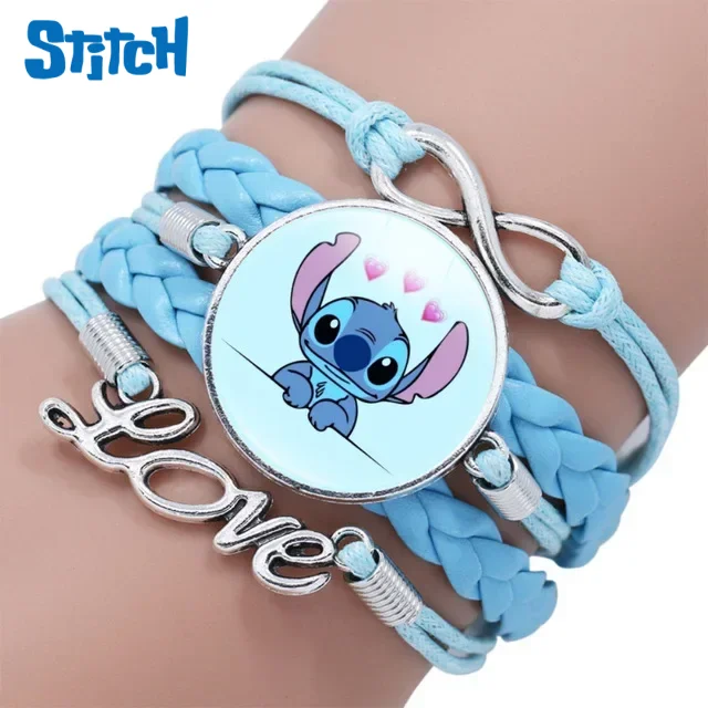 Браслет с героями мультфильмов Disney Lilo & Stitch, аниме-фигурка, милые кожаные аксессуары для дружбы, игрушки для девочек, браслет, ювелирные изделия, подарки
Браслет с героями мультфильмов Disney Lilo & Stitch, аниме-фигурка, милые кожаные аксессуары для дружбы, игрушки для девочек, браслет, ювелирные изделия, подарки