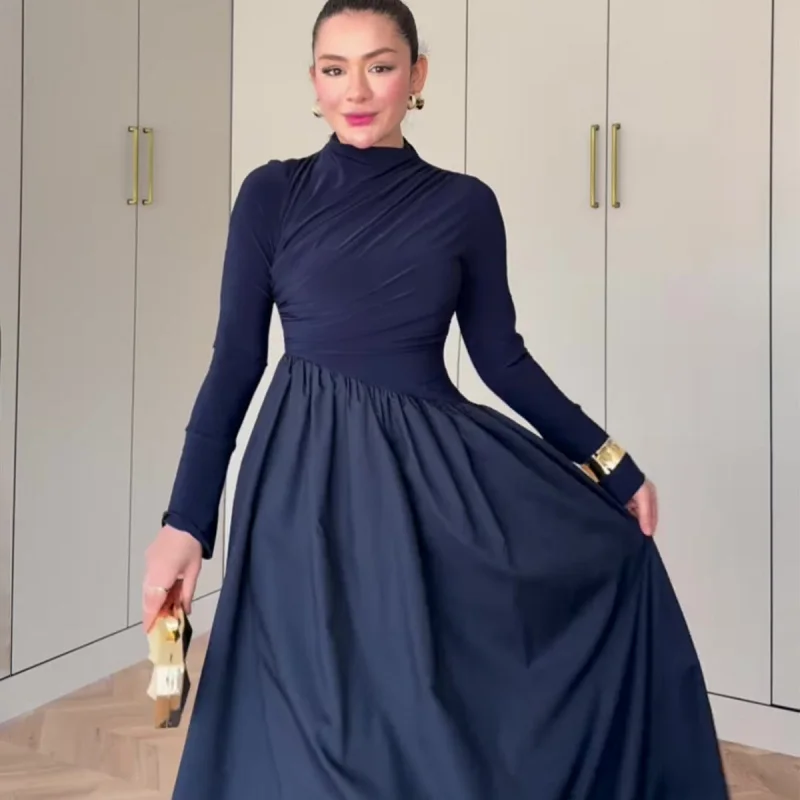 2025Spring New Elegant Long Sleeve Flowy Slimming Dress for Women
2025Spring New Elegant Long Sleeve Flowy Slimming Dress for Women