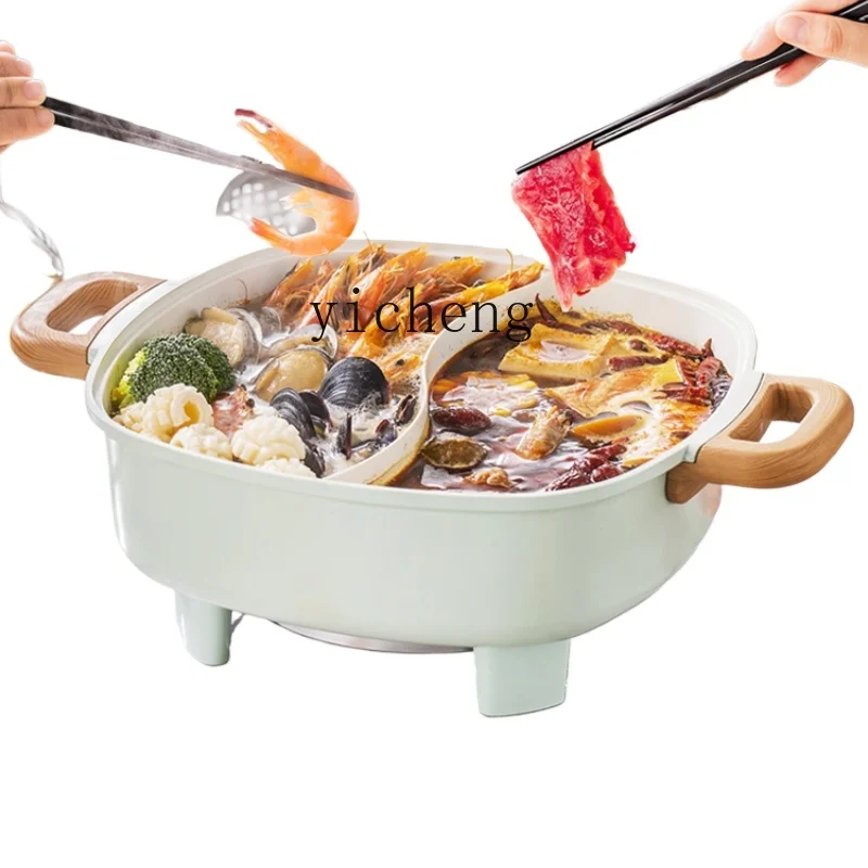 Tqh Two-Flavor Hot Pot Hot Pot Household Electric Chafing Dish Multi-Functional Cooking Pot Integrated Electric Caldron Electric
Tqh Two-Flavor Hot Pot Hot Pot Household Electric Chafing Dish Multi-Functional Cooking Pot Integrated Electric Caldron Electric