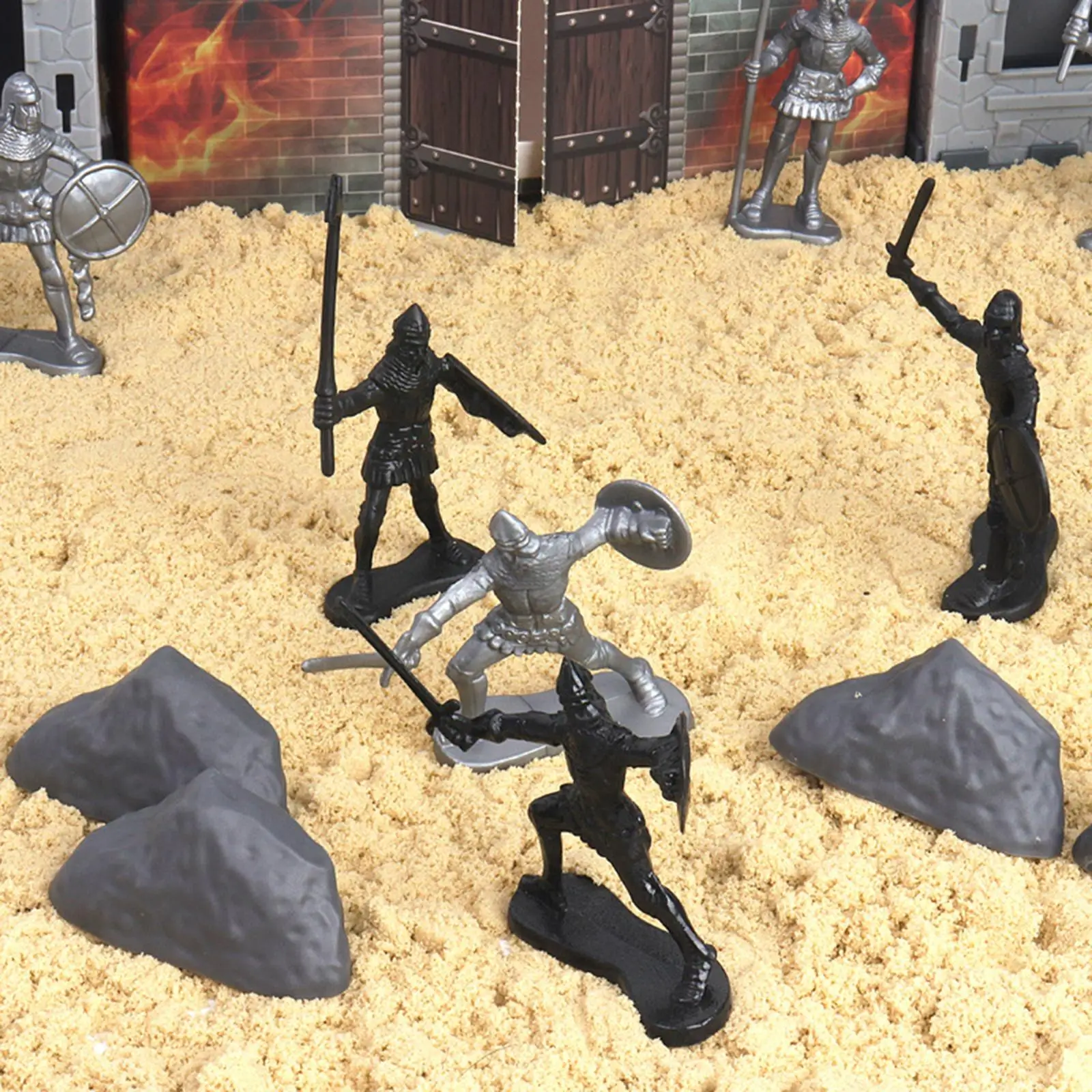 21 Pieces Ancient Times Castle Battle Model Set Table Scene Toys Knight & Soldier Household Beach Kids Men
21 Pieces Ancient Times Castle Battle Model Set Table Scene Toys Knight & Soldier Household Beach Kids Men