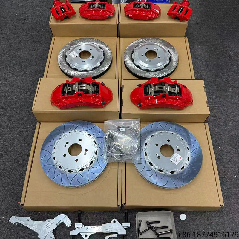 Customized 6 Piston Big Brake Caliper Kit 355mm 380mm Brake Disc High Performance Braking for Accent K3 K5 Scirocco
Customized 6 Piston Big Brake Caliper Kit 355mm 380mm Brake Disc High Performance Braking for Accent K3 K5 Scirocco