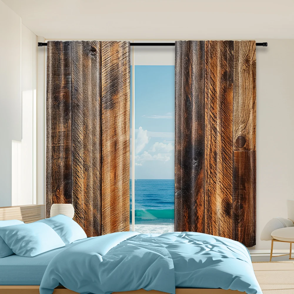 2 pcs, versatile polyester transparent curtains for home decoration Brown Wood for use in bedrooms and living rooms
2 pcs, versatile polyester transparent curtains for home decoration Brown Wood for use in bedrooms and living rooms
