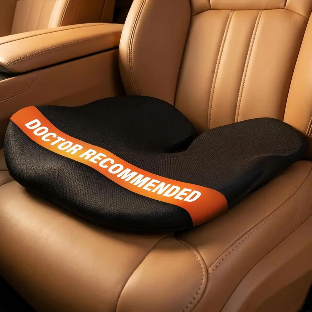 Ergonomic Car Seat Cushion for Short Drivers, Memory Foam, Non-Slip, Washable Cover, Back and Sciatica Support
Ergonomic Car Seat Cushion for Short Drivers, Memory Foam, Non-Slip, Washable Cover, Back and Sciatica Support
